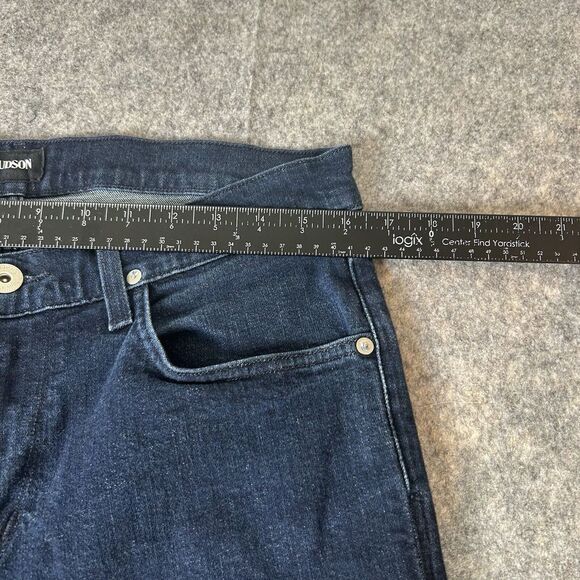 Hudson Jeans Mens 33 Blake Slim Straight Dark Wash Denim Zip Fly Stretch - Picture 3 of 11